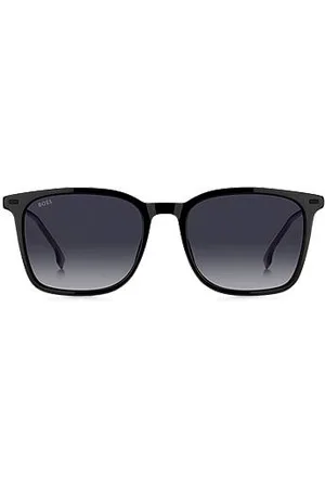 HUGO BOSS Acetate sunglasses with steel temples