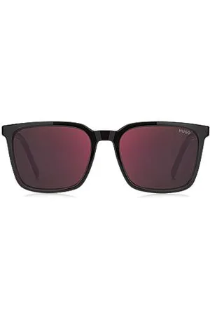 HUGO BOSS Grey sunglasses with textured temples