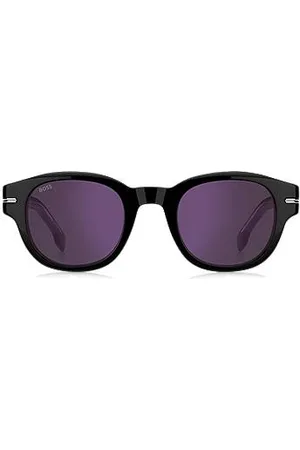 HUGO BOSS Acetate sunglasses with violet lenses