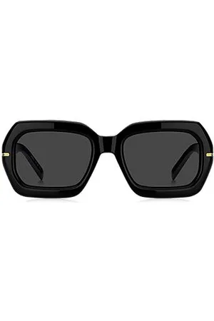 HUGO BOSS Acetate sunglasses with gold-tone hinges - Ramadan Edit
