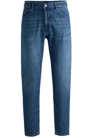 HUGO BOSS Regular-fit jeans in mechanical-stretch denim