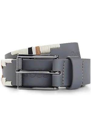 HUGO BOSS Equestrian polo belt with embroidered pattern