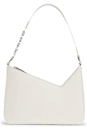 HUGO BOSS Faux-leather shoulder bag with logo strap