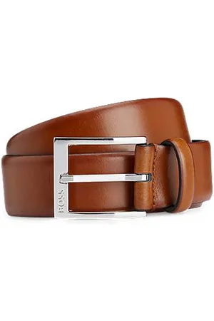 HUGO BOSS Italian-made belt with branded buckle