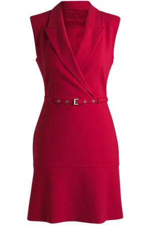 HUGO BOSS Tailored dress with buckled belt