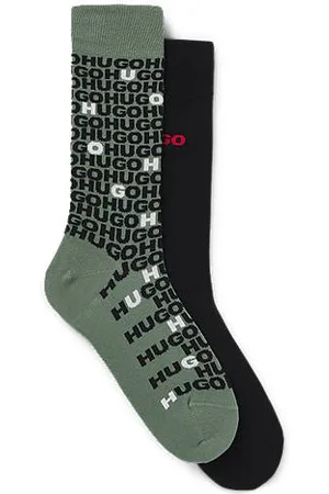 HUGO BOSS Two-pack of regular-length socks with logo details