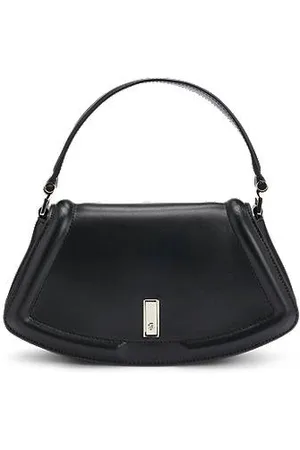 HUGO BOSS Ariell leather shoulder bag with Double B monogram hardware