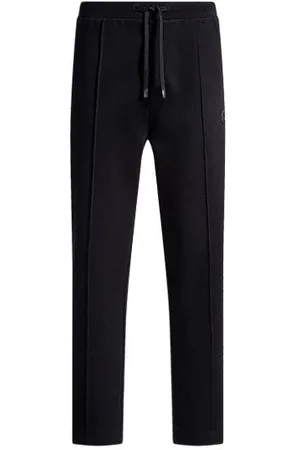 HUGO BOSS Cotton-blend tracksuit bottoms with Double B monogram