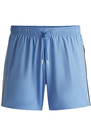 HUGO BOSS Fully lined swim shorts with signature stripe
