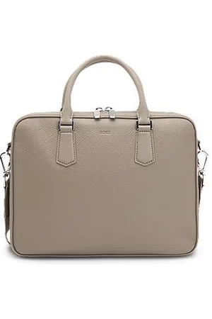HUGO BOSS Italian-leather document case with signature trims