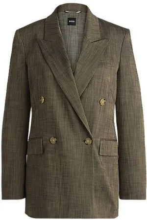 HUGO BOSS Regular-fit double-breasted blazer