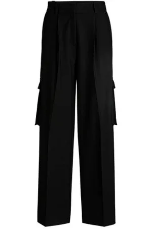 HUGO BOSS Regular-fit cargo trousers in stretch material