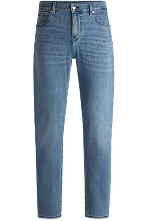 HUGO BOSS Maine regular-fit jeans in super-soft blue denim