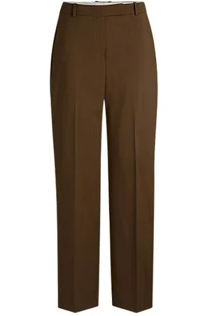 HUGO BOSS Straight-leg trousers in virgin wool - Ramadan Edit