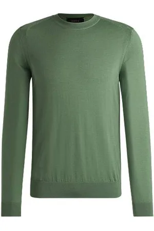 HUGO BOSS Regular-fit sweater in wool, silk and cashmere