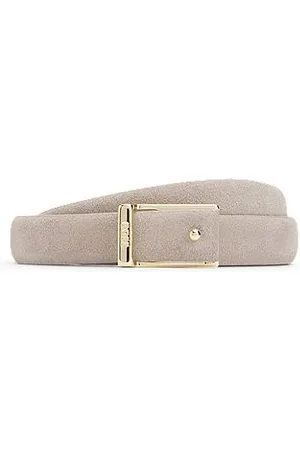 HUGO BOSS Italian-suede belt with logo buckle - Ramadan Edit