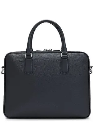 HUGO BOSS Italian-leather document case with signature trims