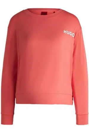 HUGO BOSS Relaxed-fit pyjama T-shirt with logo print