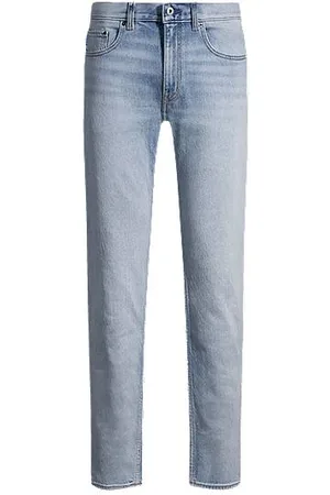 HUGO BOSS Slim-fit jeans in blue stonewashed denim