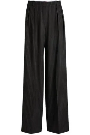 HUGO BOSS Regular-fit trousers in pinstripe stretch fabric