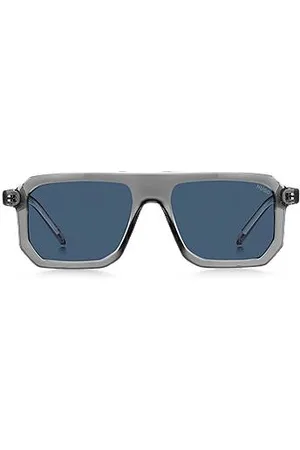 HUGO BOSS Transparent- sunglasses with blue lenses