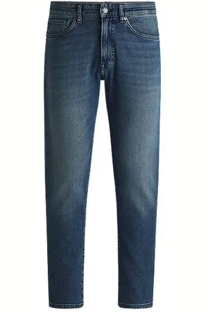HUGO BOSS Tapered-fit jeans in comfort-stretch denim