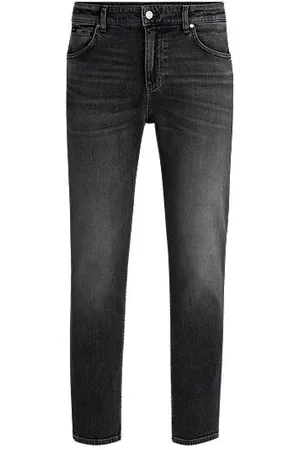 HUGO BOSS Maine regular-fit jeans in black comfort-stretch denim - Ramadan Edit