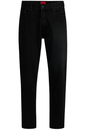HUGO BOSS Relaxed tapered-fit jeans in denim