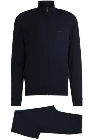 HUGO BOSS Relaxed-fit tracksuit in stretch fabric with logo details