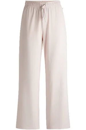 HUGO BOSS Stretch-cotton pyjama bottoms with branded cords - Ramadan Edit