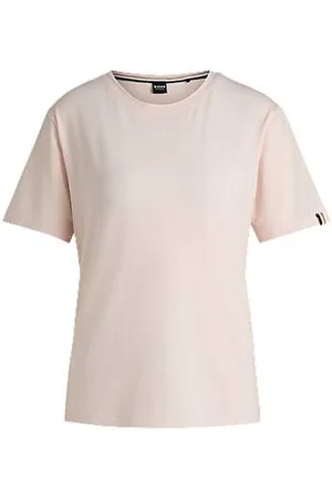 HUGO BOSS Logo-print pyjama T-shirt in stretch-cotton jersey - Ramadan Edit