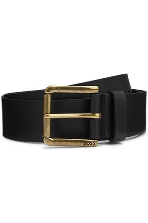 HUGO BOSS Leather belt with branded pin buckle - Ramadan Edit