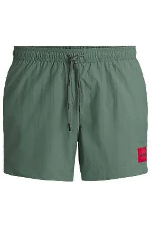 HUGO BOSS Quick-dry swim shorts with logo label