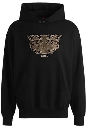 HUGO BOSS X Creation of the Gods hoodie with Taotie embroidery
