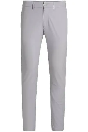 HUGO BOSS Slim-fit trousers in water-repellent stretch fabric