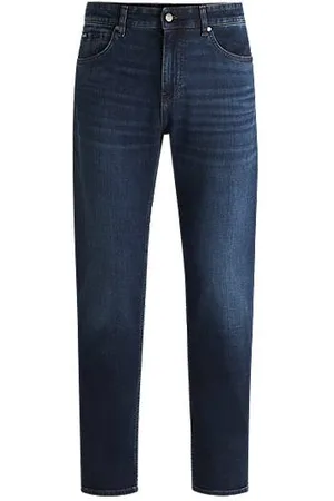 HUGO BOSS Maine regular-fit jeans in blue comfort-stretch denim