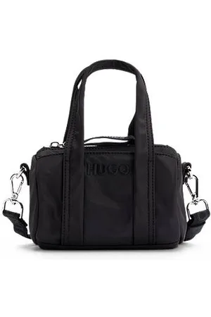 HUGO BOSS Crossbody bag with embroidered logo and branded zip