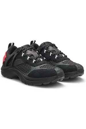 HUGO BOSS Signature trainers with mesh and suede
