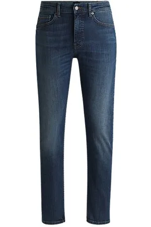 HUGO BOSS Delaware slim-fit jeans in dark-blue stretch denim
