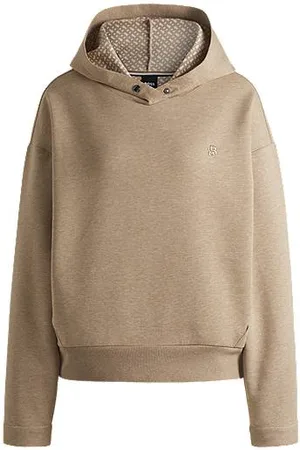 HUGO BOSS Cotton-blend hoodie with Double B monogram - Ramadan Edit