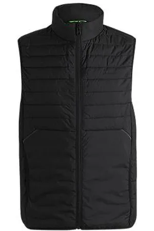 HUGO BOSS Water-repellent gilet with tonal logo