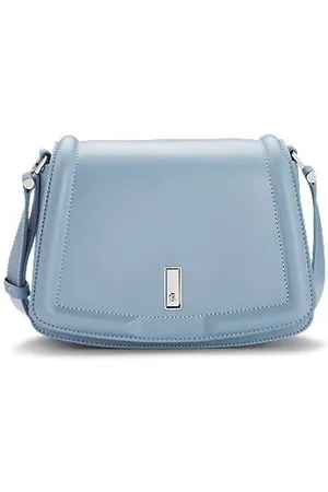 HUGO BOSS Leather saddle bag with signature hardware and monogram - Ramadan Edit