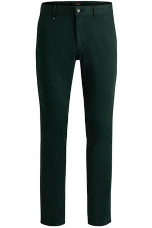 HUGO BOSS Slim-fit chinos in stretch-cotton satin