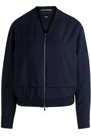 HUGO BOSS Oversized-fit jacket with layered effect