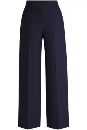 HUGO BOSS Wide-leg trousers with button waistband - Ramadan Edit