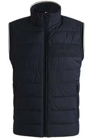 HUGO BOSS Water-repellent gilet with tonal logo