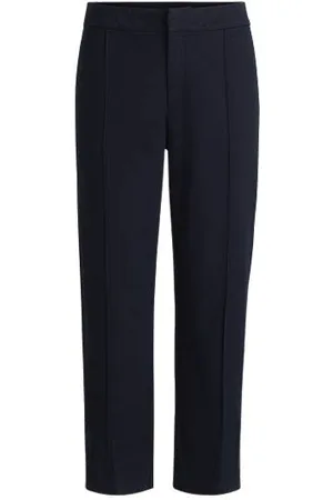 HUGO BOSS Tapered-fit chinos in stretch-cotton satin