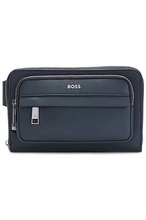 HUGO BOSS Structured crossbody bag with branded trims - Ramadan Edit