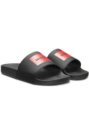 HUGO BOSS Slides with logo strap