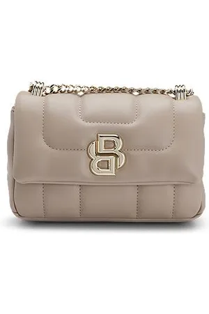 HUGO BOSS Quilted shoulder bag with Double B monogram trim